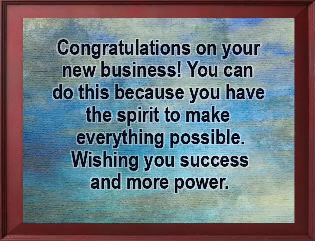 Congratulations On Your Business Venture Congratulations On Your Business Venture