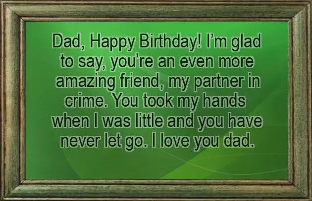 Wishes For Dad From Daughter