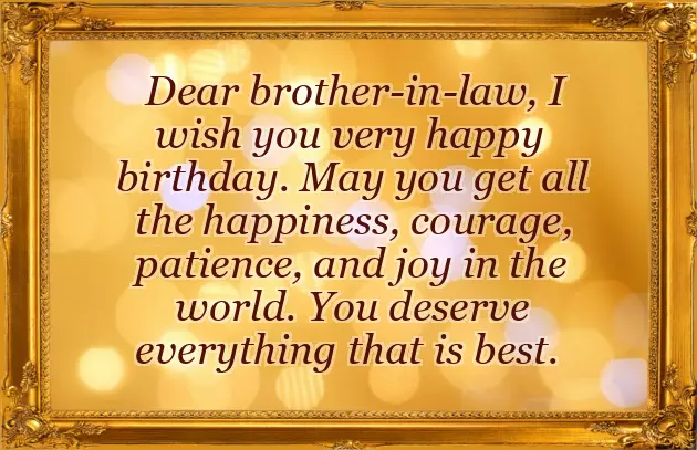 My Brother In Law Birthday Wishes