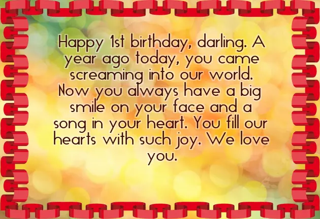 Birthday Wishes For One Year Old Daughter Birthday Wishes For One Year Old Daughter