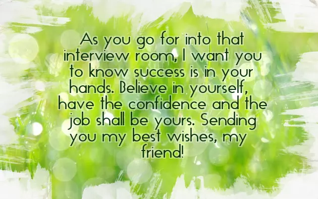 Good Luck For Interview Good Luck For Interview