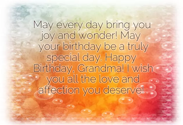 Greeting For Grandmother