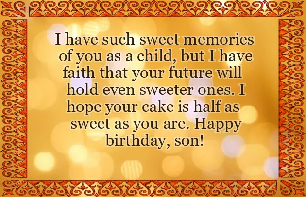 Happy Birthday First Son Happy Birthday First Son