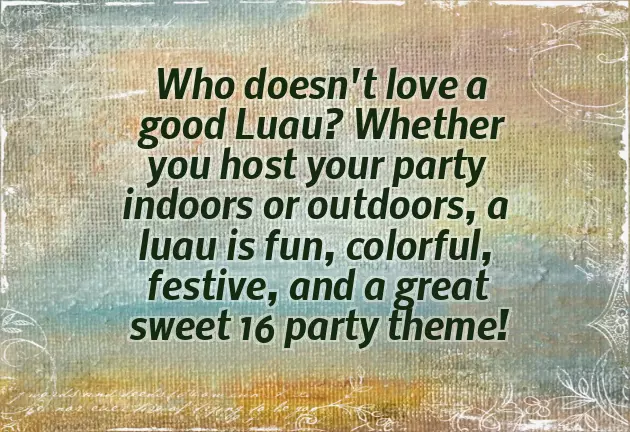 Sweet 16 Birthday Ideas