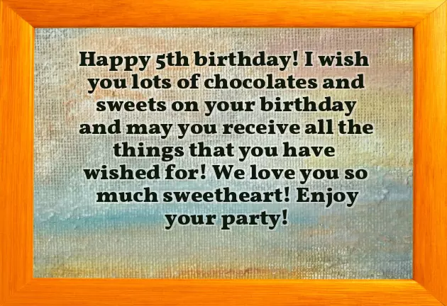 Happy Birthday 5 Year Old