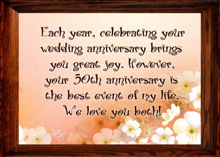 Happy 50Th Wedding Anniversary Mum And Dad