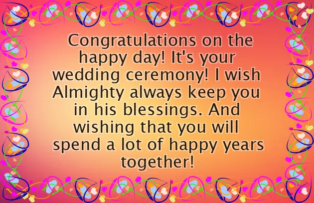 Congratulations On Your Marriage