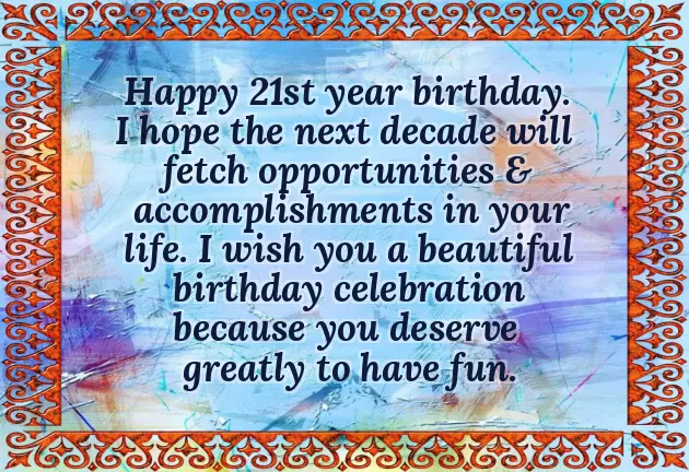 21St Birthday Wishes For Cousin Brother 21St Birthday Wishes For Cousin Brother