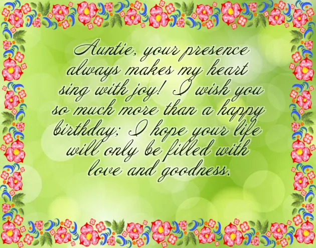 Happy Birthday Greetings To My Aunt Happy Birthday Greetings To My Aunt