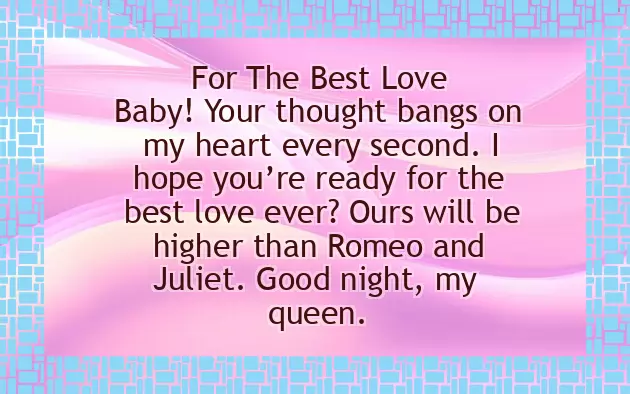 Cute Good Night For Her