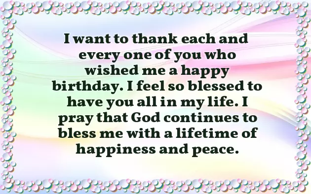 Thanks For Birthday Wishes On Facebook