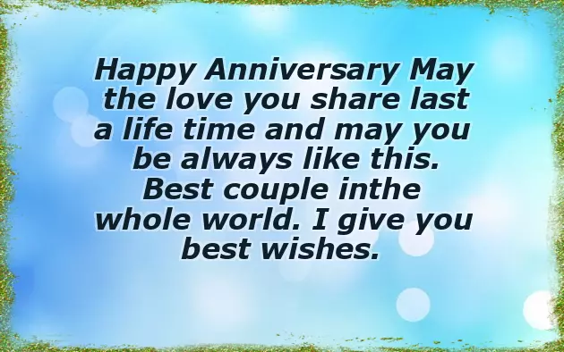 Nice Wedding Anniversary Wishes