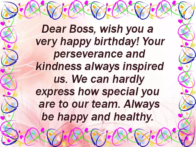 Happy Birthday To Our Boss Happy Birthday To Our Boss