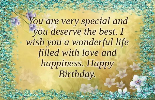 Happy Birthday In English Text