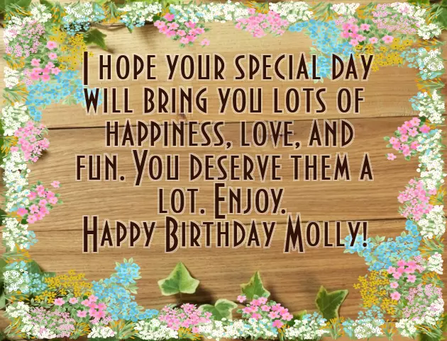 Happy Birthday Molly