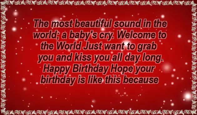 Welcome To New World Baby Boy