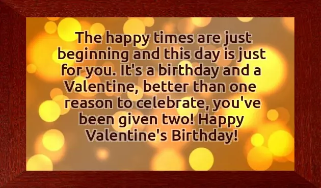 Happy Birthday To My Valentine Baby