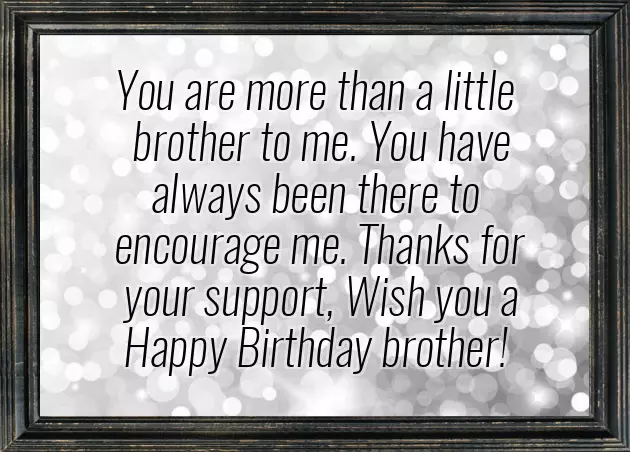Junior Brother Birthday Wishes