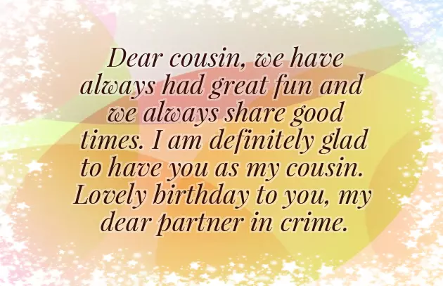 Best Cousin Birthday Wishes Best Cousin Birthday Wishes