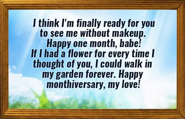 Happy 1 Month Baby Wishes