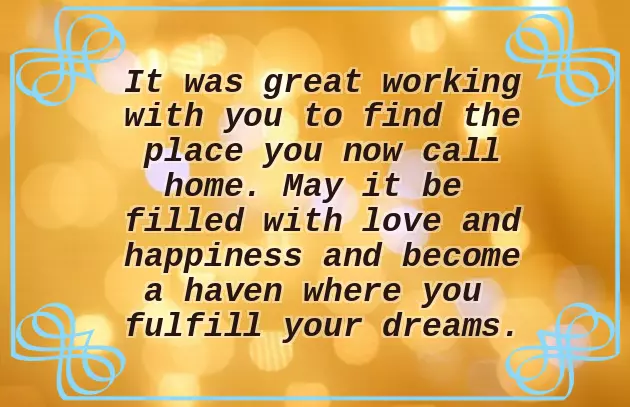 Congratulations On Your New Property