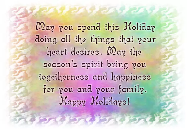 Merry Christmas And Happy Holidays Wishes