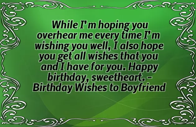 Happy Birthday Wishes For Your Boyfriend