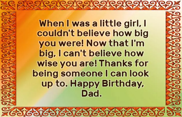From Father To Daughter Birthday Wishes