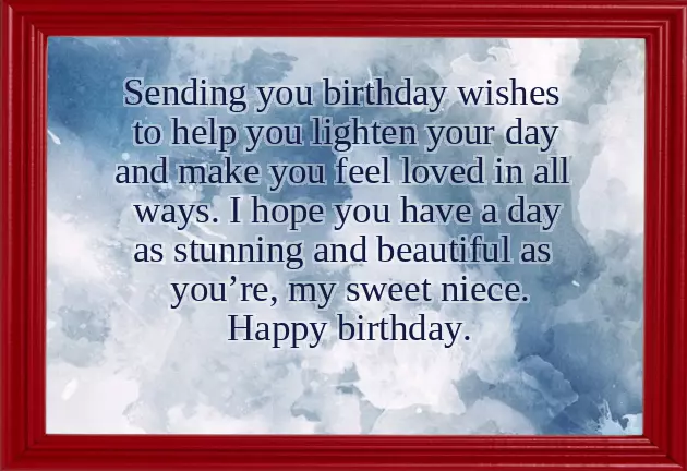 Words For My Niece On Her Birthday