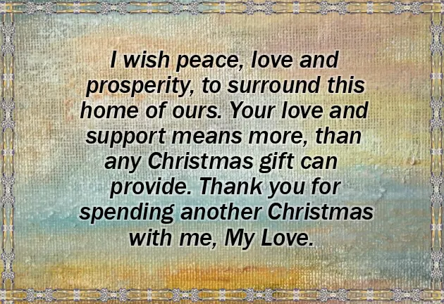 Merry Christmas Message To Wife