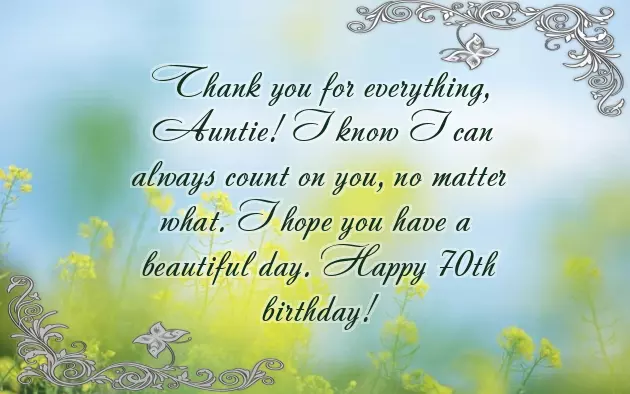 Happy 70Th Birthday Auntie Happy 70Th Birthday Auntie