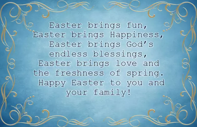 Wishing You All A Very Happy Easter