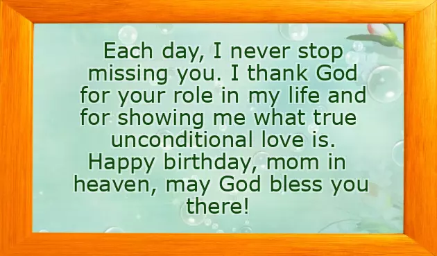 Birthday Poems For Mom In Heaven