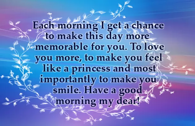 Cute Romantic Morning Message For Her