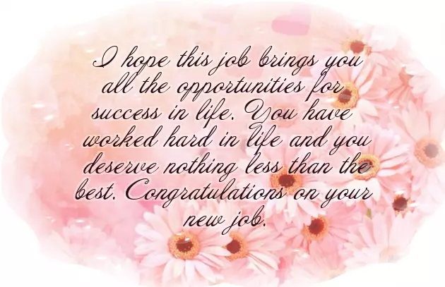 Wishing Luck For New Job