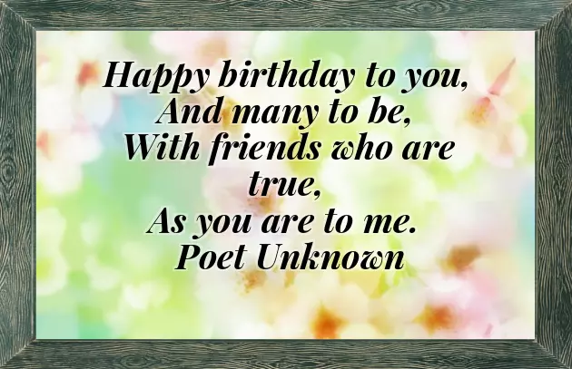 Happy Birthday Poem For Friend Happy Birthday Poem For Friend