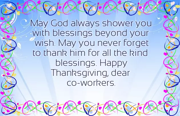 Wishing Thanksgiving To Colleagues Wishing Thanksgiving To Colleagues