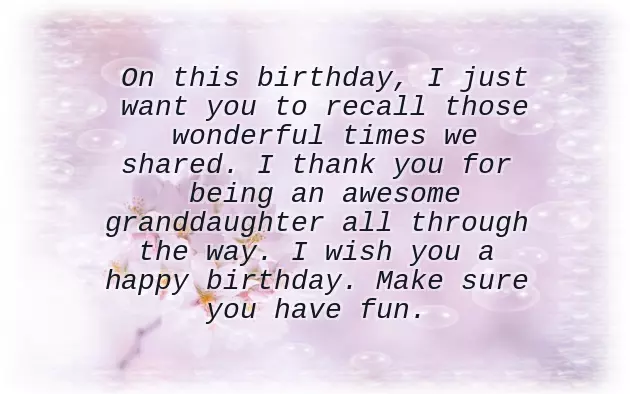 Happy Birthday Sweet Granddaughter Happy Birthday Sweet Granddaughter