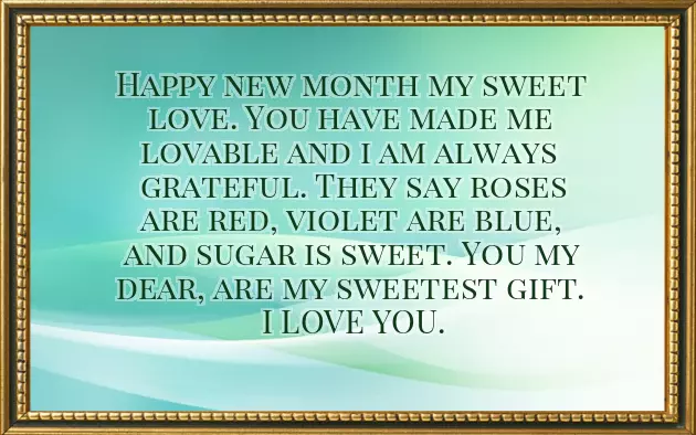 September New Month Message