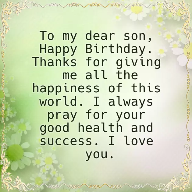 Mother Birthday Wishes For Son Mother Birthday Wishes For Son