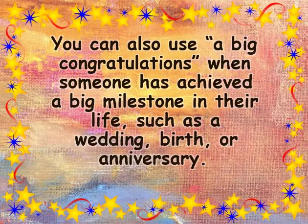 Huge Congrats Huge Congrats