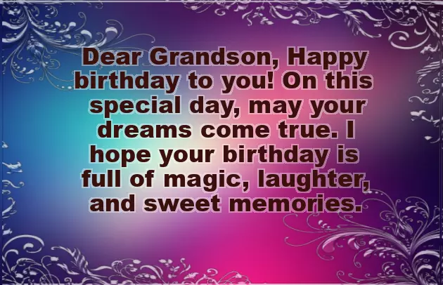Birthday Wishes For Our Grandson Birthday Wishes For Our Grandson