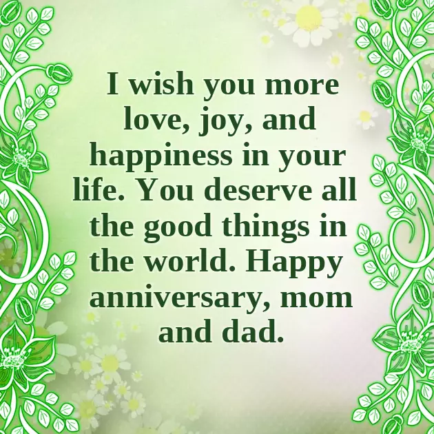 Wishing Wedding Anniversary To Mom And Dad