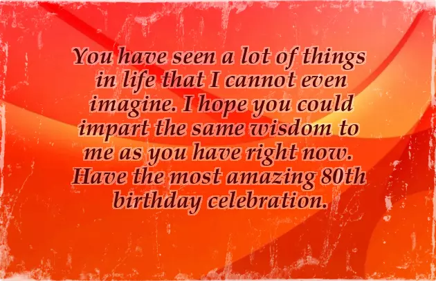Birthday Wish For 80 Year Old Woman