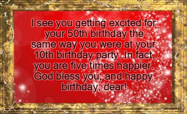 50Yrs Birthday Wishes