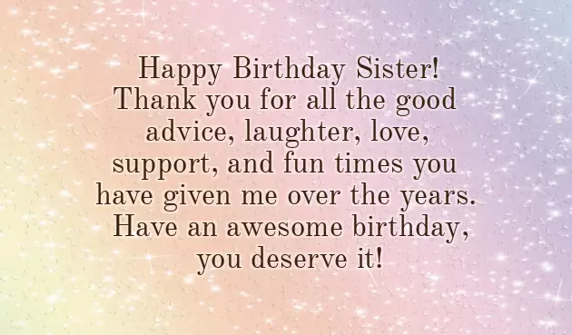 Birthday Wish To My Little Sister