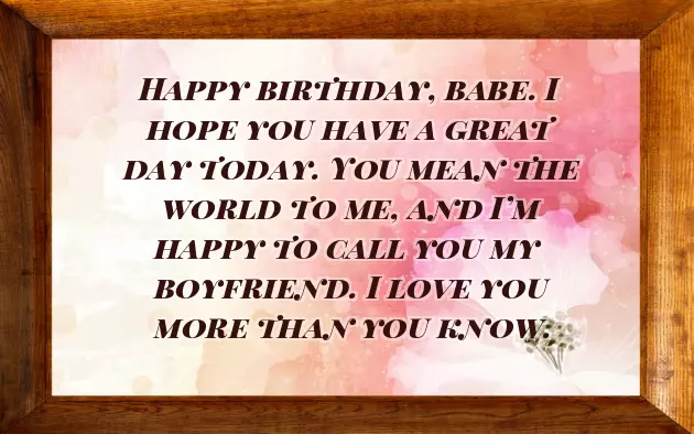 Cute Greetings For Boyfriend