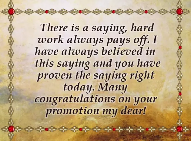 Promotion Greetings