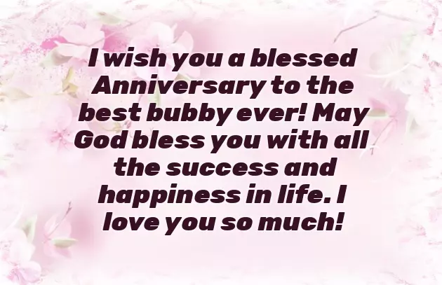 First Wedding Anniversary Message For Husband