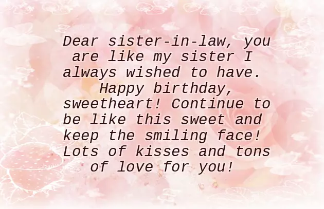 Birthday Wishes For Younger Sister In Law Birthday Wishes For Younger Sister In Law